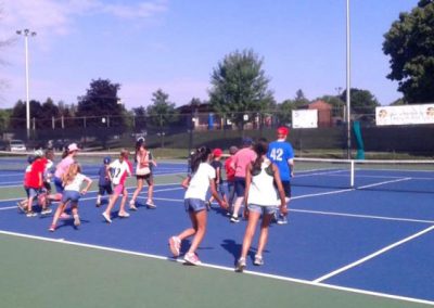 kids on tennis court, National Tennis School